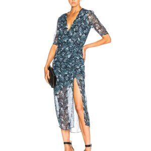 100% Silk Veronica Beard Mariposa Midi Dress